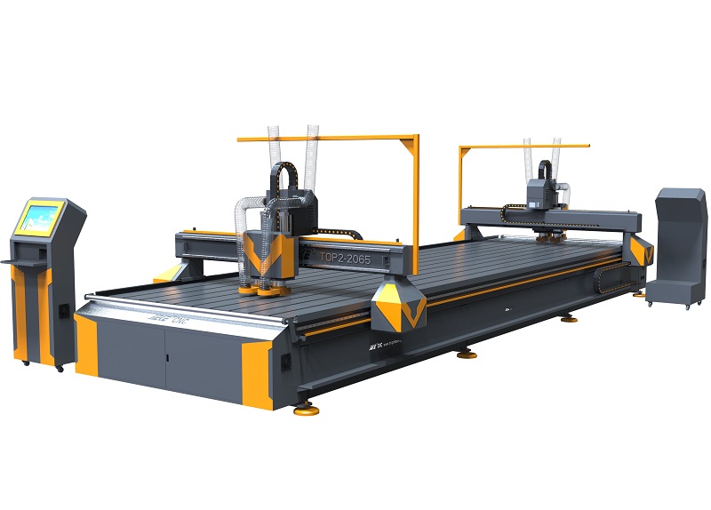 杰克2065雙龍門(mén)鋁板開(kāi)槽切割機